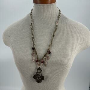Handmade fairycore necklace with mookaite stones